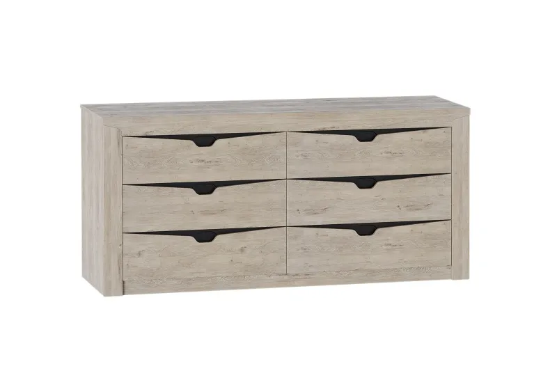Комод с 6 ящиками "Соренто" спальня Дуб бонифаций