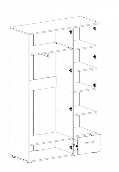 Шкаф 3 дв "Рэми"